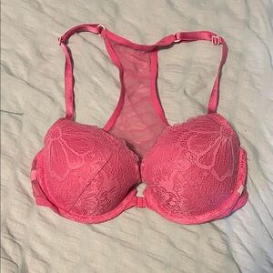 Victoria's Secret Fuchsia Lace Bra